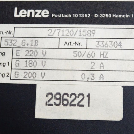 Lenze Drehzahlregler 532_G.1B 336304 - nur Gehäuse - Maranos.de