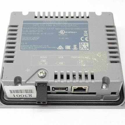 Siemens 6AG1123-2DB03-2AX0 SIPLUS HMI KTP400 Basic Panel 6AG1 123-2DB03-2AX0 - Maranos.de