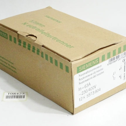 Siemens Neutralleitertrenner 5ST3804 / Inhalt:12 Stück / Neu OVP - Maranos.de