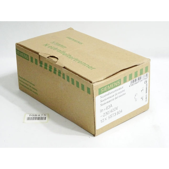 Siemens Neutralleitertrenner 5ST3804 / Inhalt:12 Stück / Neu OVP - Maranos.de