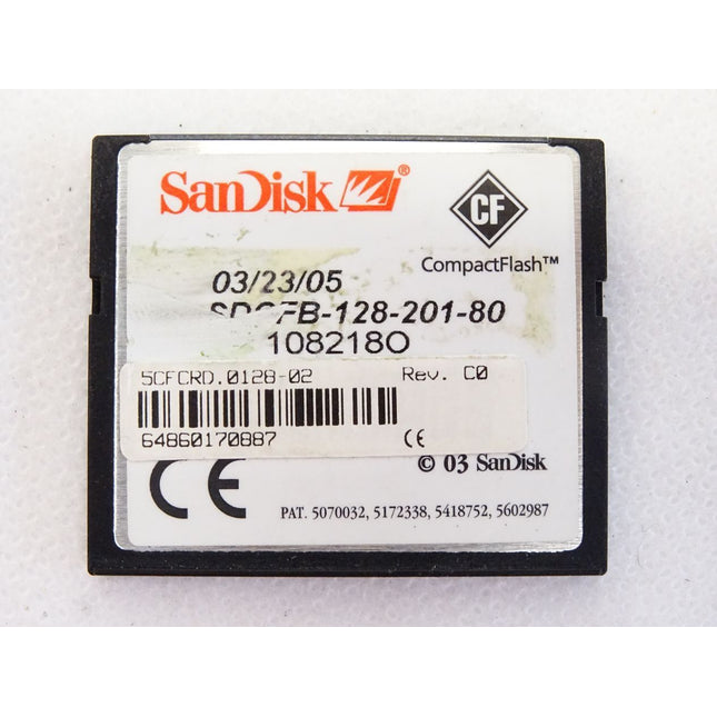 CompactFlash 128MB B&R 5CFCRD.0128-02 Rev.C0 - Maranos.de