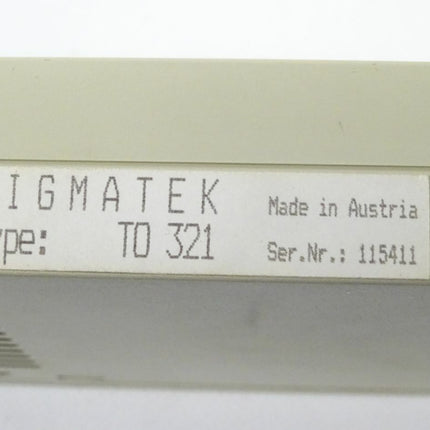 Sigmatek TO 321 Modul TO321 / T0 321 / T0321 - Maranos.de