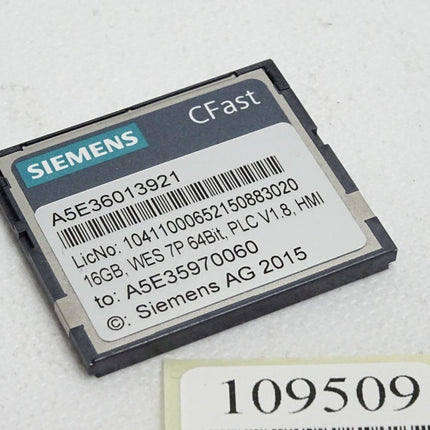Siemens 6ES7648-2BF10-0XJ0 6ES7 648-2BF10-0XJ0 SIMATIC CFAST-Speicherkarte 16 GB - Maranos.de