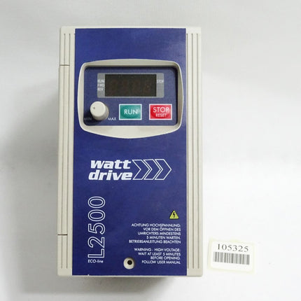 Watt Drive L2500 ECO-Line L2500-0004SBW1 0.4kW Frequenzumrichter / Neuwertig - Maranos.de