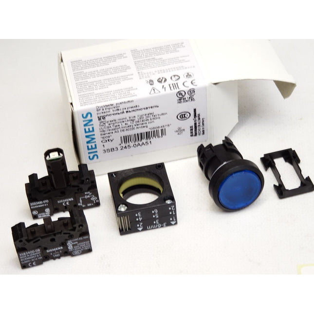Siemens Drucktaster blau 3SB3245-0AA51 / Neu OVP - Maranos.de