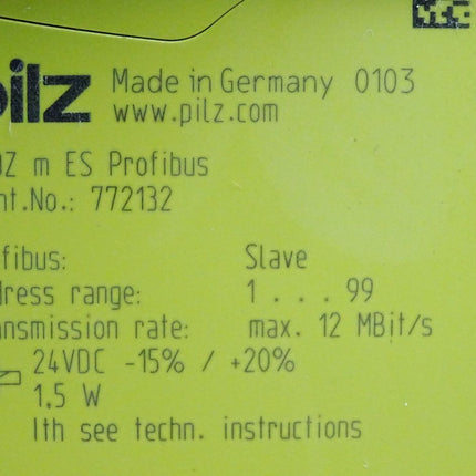 Pilz 772132 PNOZ m ES ProfiBus Feldbusmodul - Maranos.de