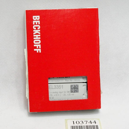 Beckhoff EL3351 analoge Eingangsklemme / Neu OVP versiegelt - Maranos.de