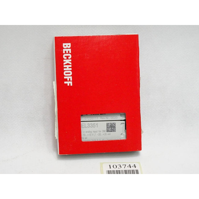 Beckhoff EL3351 analoge Eingangsklemme / Neu OVP versiegelt - Maranos.de