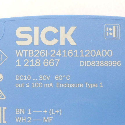 Sick 1218667 WTB26I-24161120A00 Kompakt-Lichtschranke W26 / Neu - Maranos.de
