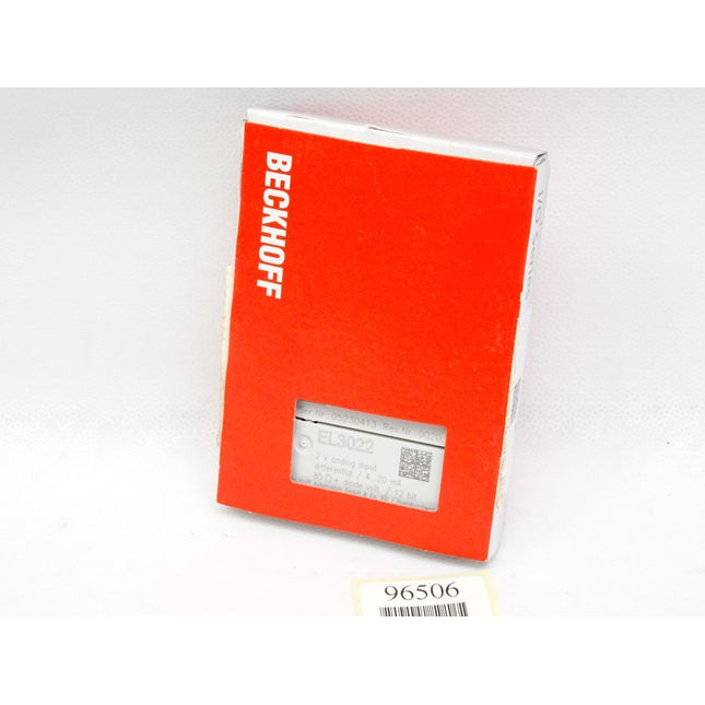 Beckhoff EL3022 Rev.0020 analoge Eingangsklemme / Neu OVP versiegelt - Maranos.de
