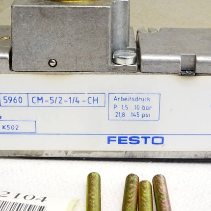 Festo Magnetventil 5960 CM-5/2-1/4-CH / Neu OVP - Maranos.de
