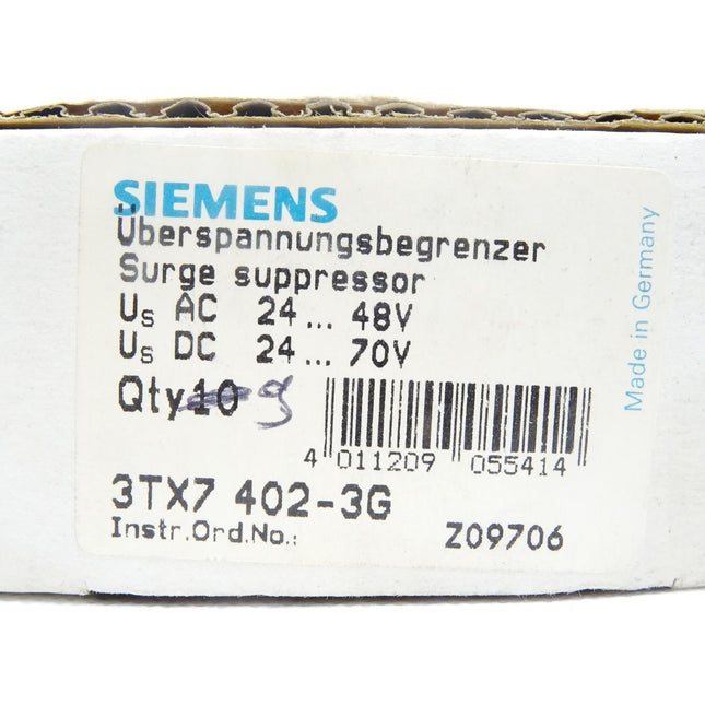 Siemens Überspannungsbegrenzer 3TX7402-3G / Inhalt : 9 Stück / Neu OVP - Maranos.de