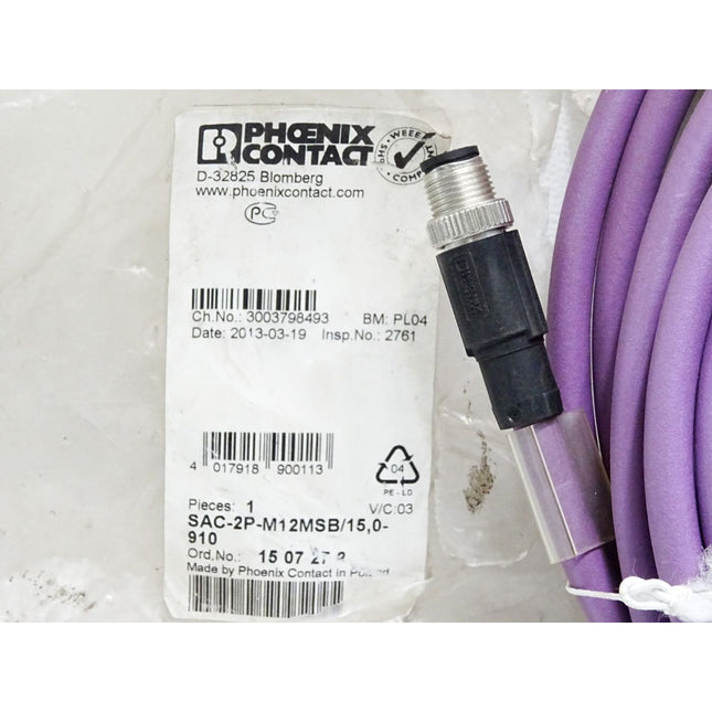 Phoenix Contact 1507272 SAC-2P-M12MSB/15,0-910 Bussystem-Kabel / Neu OVP - Maranos.de