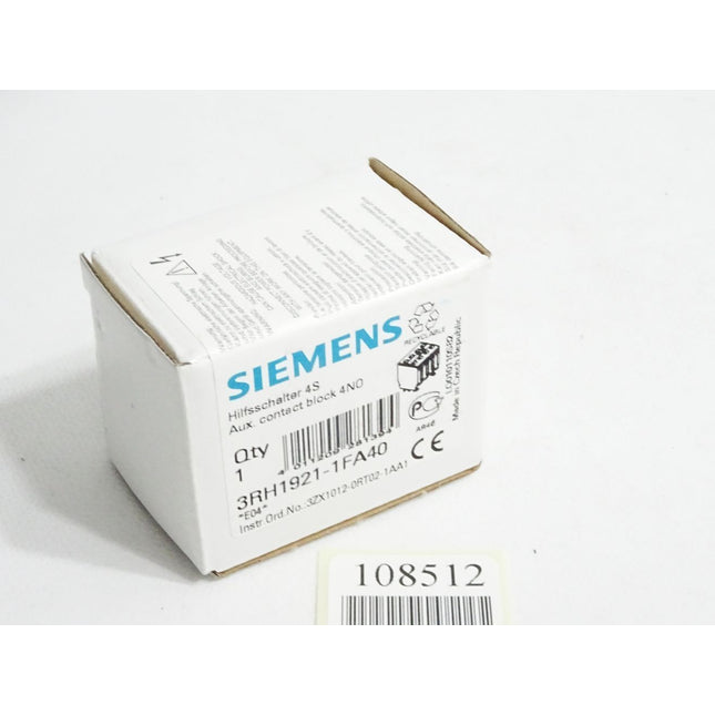 Siemens Hilfsschalter 3RH1921-1FA40 / Neu OVP - Maranos.de