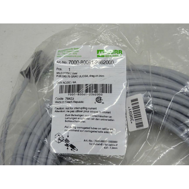Murr Elektronik 7000-80061-2362000 / MSUD Ventilst. BF C 8 mm mit freiem Leitungsende / Code 76423 NEU - Maranos.de