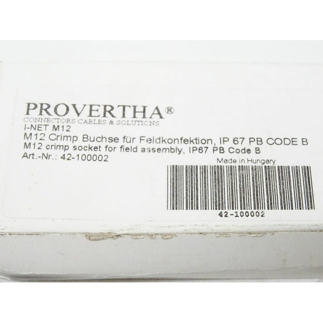Provertha I-NET m12 / Crimp Buchse für Feldkonfektion IP67 PB CODE B / 42-100002 / Neu OVP - Maranos.de