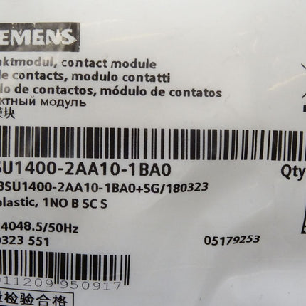Siemens Kontaktmodul 3SU1400-2AA10-1BA0 / Neu OVP - Maranos.de