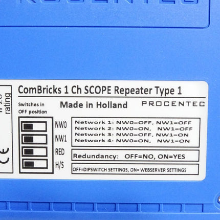 Procentec ComBricks Standard monitoring Kit 101-200QBS 1 Channel SCOPE Repeater 1 + Head Station 1B 101-20011A / Neu OVP - Maranos.de