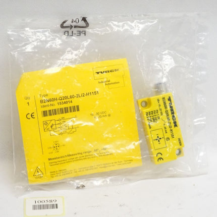 Turck Neigungssensor B2N60H-Q20L60-2Li2-H1151 1534014 / Neu OVP - Maranos.de