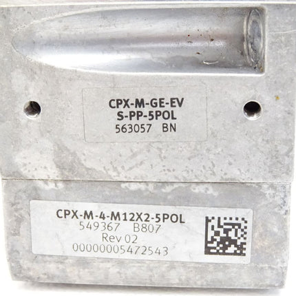Festo CPX-M-GE-EV-S-PP-5POL 563057 + CPX-M-4-M12X2-5POL 549367 - Maranos.de