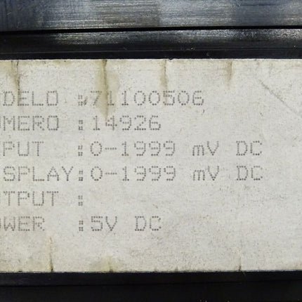 Voltmeter 71100506 0-1999mV DC / 5V DC - Maranos.de