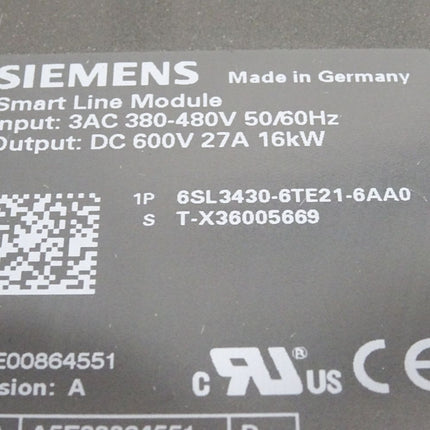 Siemens Sinamics Smart Line Module 6SL3430-6TE21-6AA0 - Maranos.de