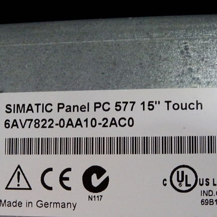 Siemens PC577 15" Touch Panel 6AV7822-0AA10-2AC0 6AV7 822-0AA10-2AC0 - DVD-Laufwerk - Windows XP Embedded License-Key - Maranos.de