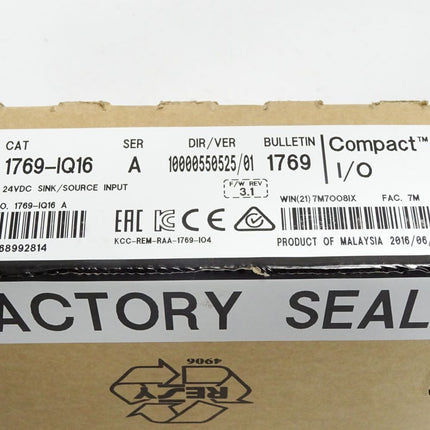 Allen Bradley 1769-IQ16 Compact I/O Digital-Eingangsmodul / Neu OVP - Maranos.de
