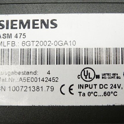 Siemens MOBY ASM475 / 6GT2002-0GA10 E:4 - Maranos.de