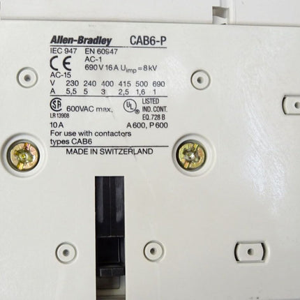 Allen Bradley Schütz CAB6-85 CAB6-P - Maranos.de
