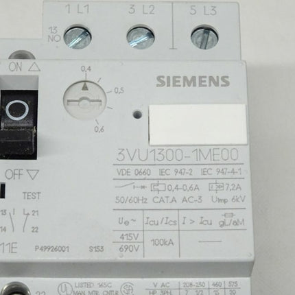 Siemens 3VH1320-1ME17-4BB4-Z SIKUFEST Schütz 3VH1 320-1ME17-4BB4-Z - Maranos.de
