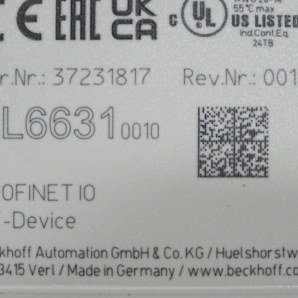 Beckhoff EL6631 0010 Profinet IO RT-Device / Neu OVP - Maranos.de