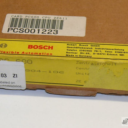 NEU-OVP Bosch ZE611 PC 600 1070063804-106 Zentraleinheit - Maranos.de