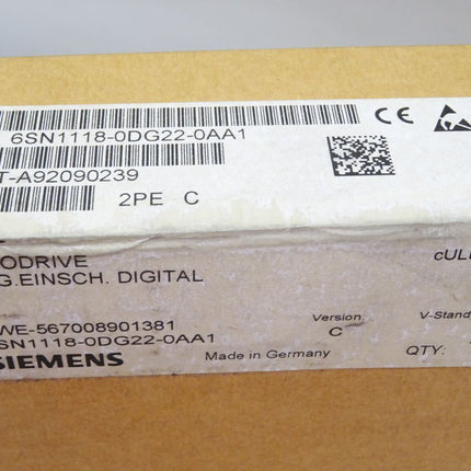 Siemens 6SN1118-0DG22-0AA1 Simodrive Regeleinschub Neu OVP versiegelt - Maranos.de