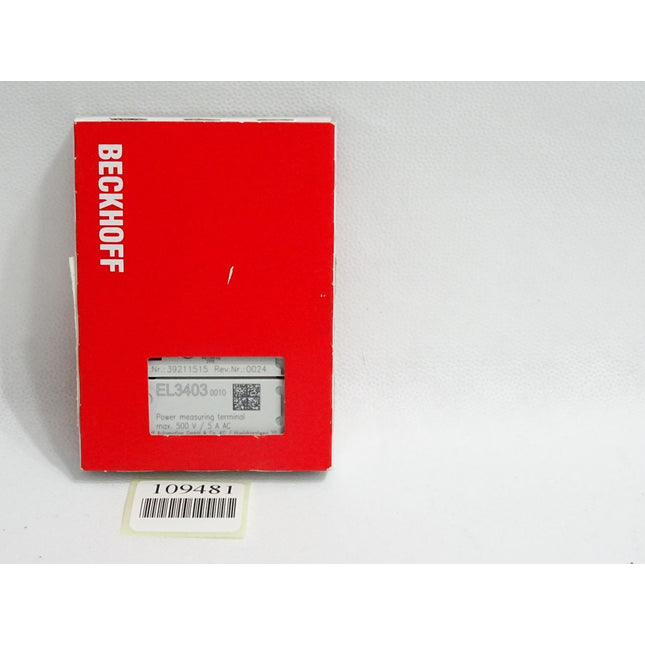 Beckhoff EL3403 0010 EtherCAT-Klemme 3-Kanal-Analog-Eingang / Neu OVP versiegelt - Maranos.de