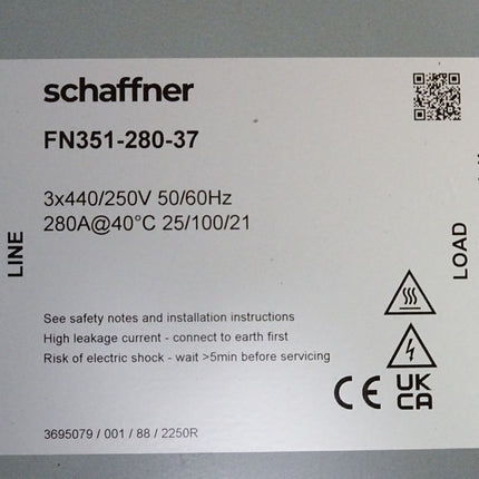 Schaffner Power Line Filter FN351-280-37 / Neu - Maranos.de
