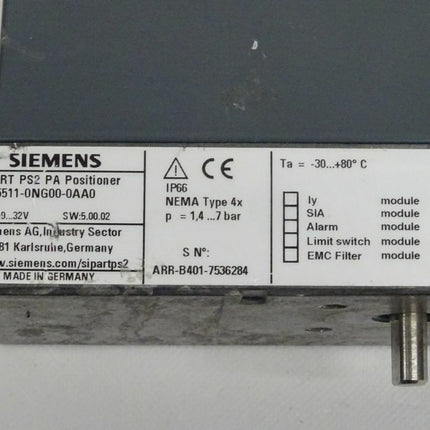 Siemens Sipart PS2 PA Positioner 6DR5511-0NG00-0AA0 / 6DR 5511-0NG00-0AA0 - Maranos.de