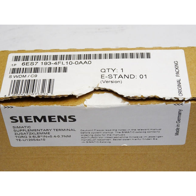 Siemens 6ES7193-4FL10-0AA0 / 6ES7 193-4FL10-0AA0 / Neu OVP - Maranos.de