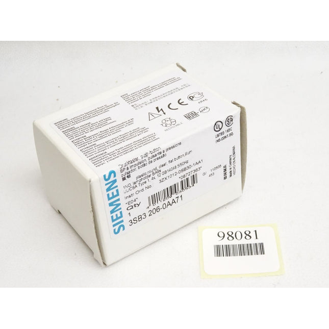 Siemens Drucktaster klar 3SB3206-0AA71 3SB3 206-0AA71 / Neu OVP - Maranos.de