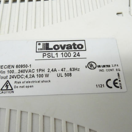 Lovato PSL1 100 24 RAIL SWITCHING POWER SUPPLY - Maranos.de