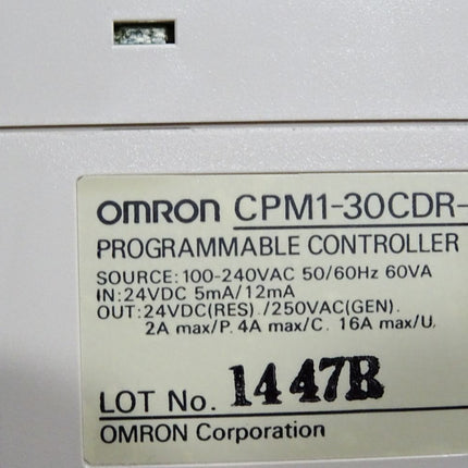 Omron CPM1-30CDR-A SYSMAC Speicherprogrammierbare Steuerung / Neu OVP - Maranos.de