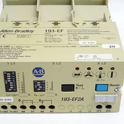 Allen Bradley 193-EF 230V Motorschutzrelais - Maranos.de