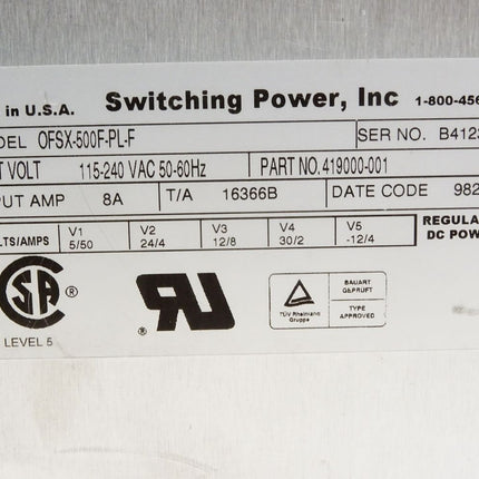 SPI Switching Power Inc OFSX-500F-PL-F 419000-001 - Maranos.de