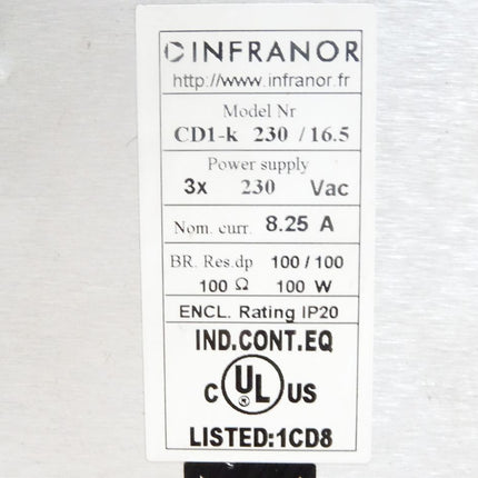 Infranor CD1-k 230/16.5 / 3x230VAC 8.25A / CANopen amplifier - Maranos.de