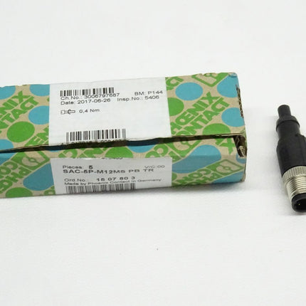 Phoenix Contact 5Stk 1507803 Abschlusswiderstand SAC-5P-M12MS PB TR / 15 07 80 3 NEU-OVP - Maranos.de