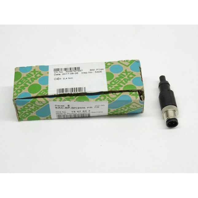 Phoenix Contact 5Stk 1507803 Abschlusswiderstand SAC-5P-M12MS PB TR / 15 07 80 3 NEU-OVP - Maranos.de