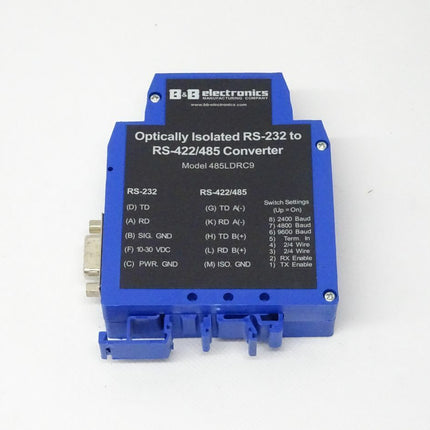 B&B Electronics 485LDRC9 Optically Isolated RS-232 to RS-244/485 neu - Maranos.de