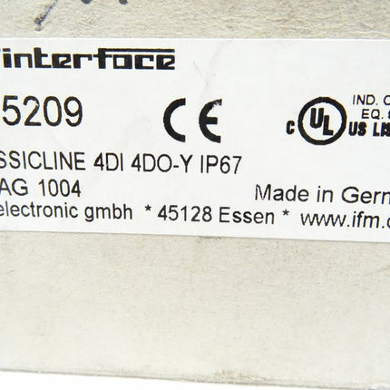 Ifm AS Interface AC5209 Classicline 4DIDO-Y / neu OVP - Maranos.de