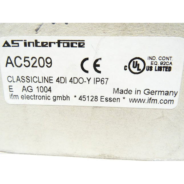 Ifm AS Interface AC5209 Classicline 4DIDO-Y / neu OVP - Maranos.de