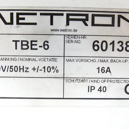 Wetron TBE-6 / TBE 6.11 16A / Trennblockeinspeisung - Maranos.de